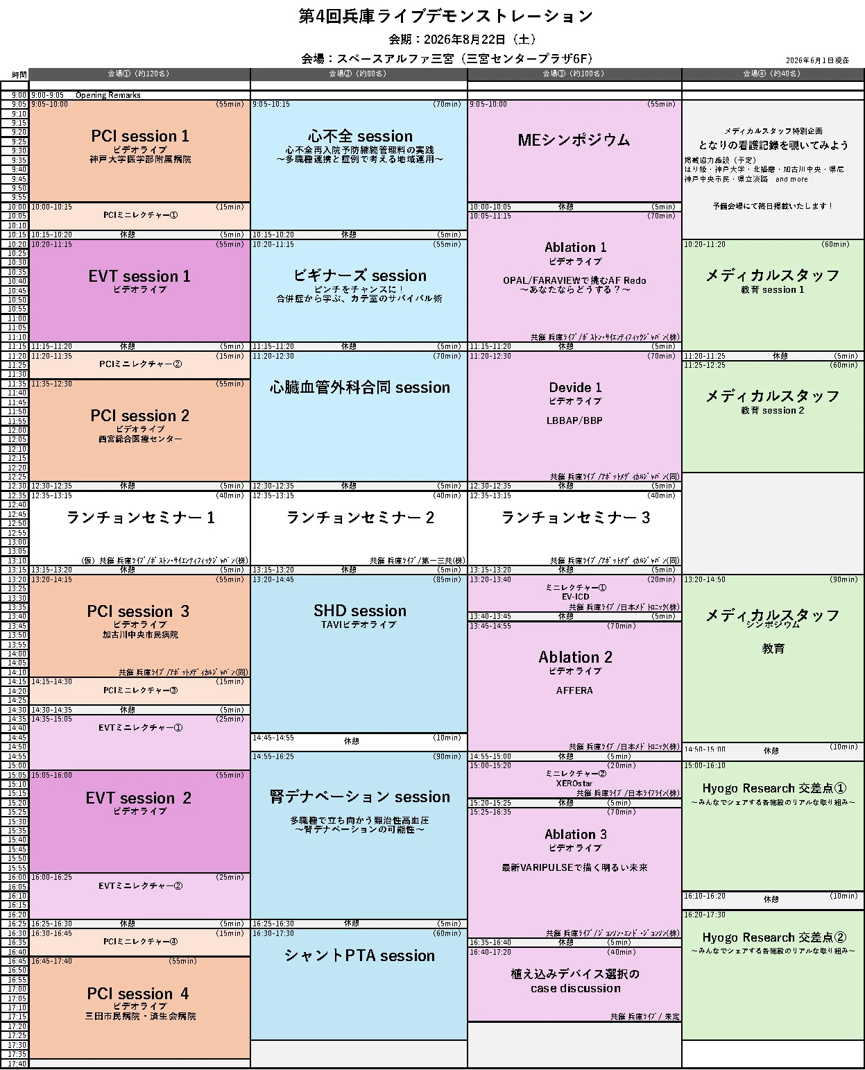 タイムスケジュール